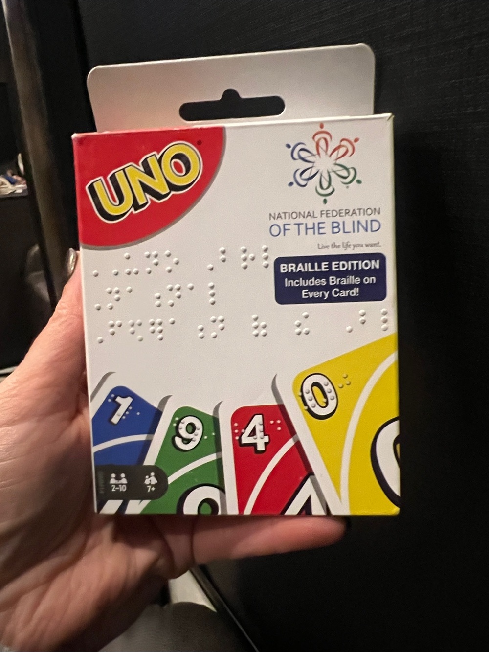 Uno National Federation of the Blind Braille Edition